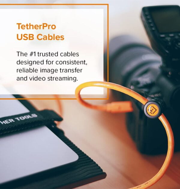 Tether Tools TetherPro USB 3.0 to USB-C Cable | for Fast Transfer and Connection Between C - Image 2