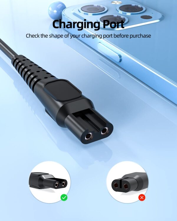 Charger Cord Fit for Philips Norelco HQ8505 7000 5000 3000 9000 2000 Series mg7750 Electri - Image 2