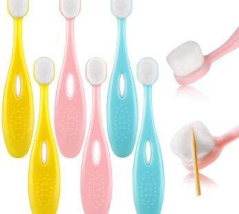 6 Pieces Kids Extra Soft Nano Toothbrush Children Bristles Toothbrush Children Micro Nano