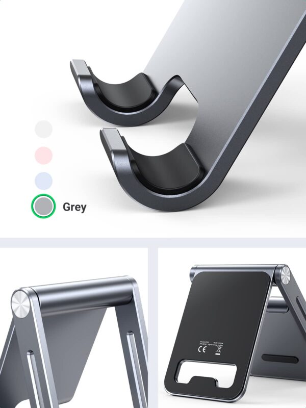UGREEN Phone Stand for Desk Cell Phone Holder Adjustable Compatible with iPhone 15/14/13/1 - Image 7