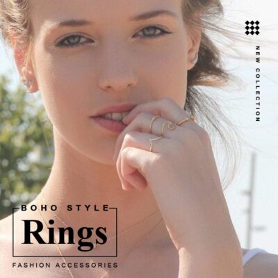 GRAEEN Crystal Mermaid Rings Adjustable Open Ring Fish Tail Band Ring Silver Eternity Ring - Image 7