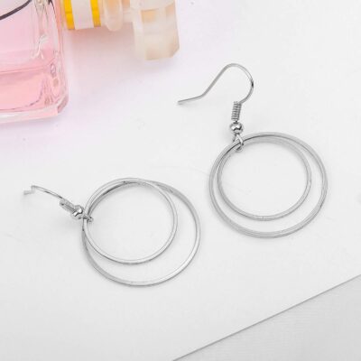 50Pcs Round Earring Beading Hoop Rings,Earring Finding Open Bezels Linking Rings Beading H - Image 6