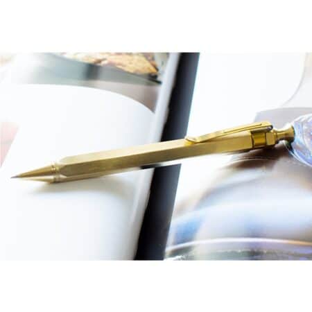 EKLOEN Six-Edge Solid Brass Pen, Sign Pen Ballpoint Pen with Clip - Image 8