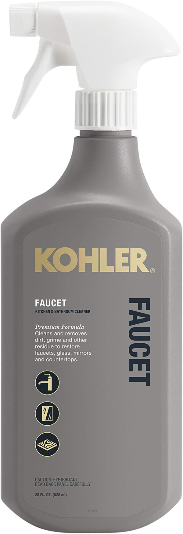 Kohler K-EC23723-NA Faucet Cleaner, Kitchen and Bathroom Cleaner, 28 FL Oz