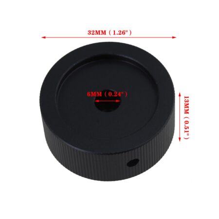 lovermusic lovermusic 32x13MM Black Sandblasting Audio Control Tuning Knob fit 6MM Dia Bor - Image 6