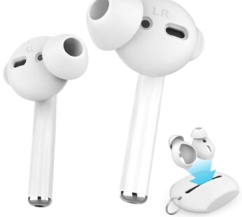 AhaStyle 4 Pairs AirPods Ear Tips Silicone Earbuds Cover [Not Fit in The Charging Case] Co