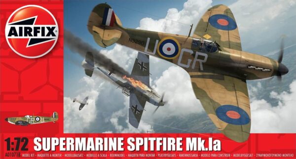 Airfix A01071B Supermarine Spitfire Mkia 1:72 Model Building Kit (36 Piece), Multicolor - Image 8