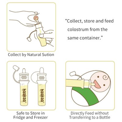 haakaa Colostrum Collector Syringes for Breastmilk Collector for Breastfeeding Moms to Col - Image 7