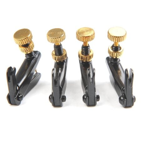 TIMESETL 4Pack Violin Fine Tuners for 4/4-3/4 Violin Metal String Adjuster Nickel Plated A - Image 4