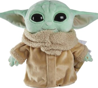 Mattel Star Wars Grogu Plush 8-inch Character Figure from Star Wars The Mandalorian, Soft