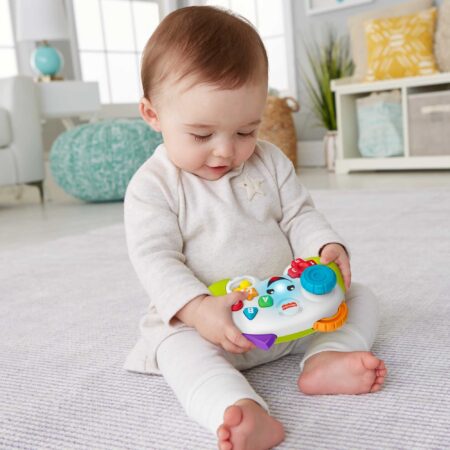 Fisher-Price Laugh & Learn Baby & Toddler Toy Game & Learn Controller Pretend Video Game w - Image 2