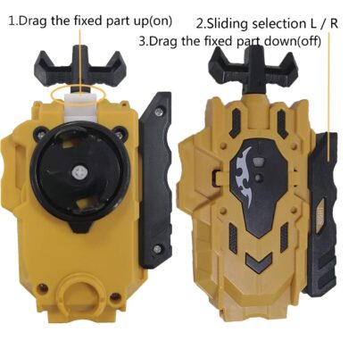 Speder Bey Gyro Blades Launcher and Grip, Light Sparking Battling Burst String Launcher Gy - Image 4