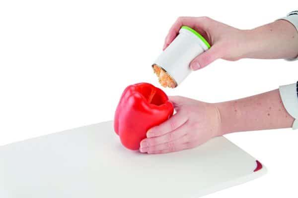 ZYLISS 2 in 1 Jalapeno & Bell Pepper Corer, Medium, White - Image 3