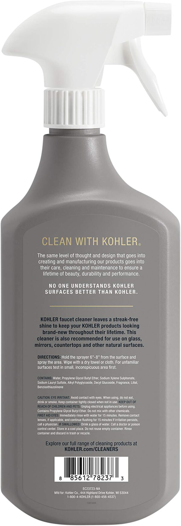 Kohler K-EC23723-NA Faucet Cleaner, Kitchen and Bathroom Cleaner, 28 FL Oz - Image 2