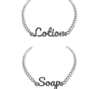 Soap and Lotion Label Tags Rust Resistant (Silver)