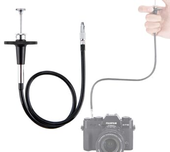 JJC 40cm Black Mechanical Cable Shutter Threaded Release with Bulb-Lock for Fujifilm X10 X