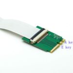 Sintech PCI-E Express X1/UB to M.2 A/E Key Adapter Card with FPC Cable - Image 3