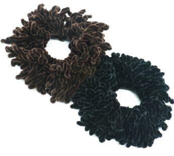 OrangeTag 2Pack Volumising Scrunchie Big Hair Tie Ring Hijab Volumizer Khaleeji Headwear,D