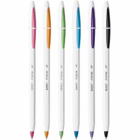 BIC Cristal Up Ballpoint Pen, Medium Point (1.2mm) Distributes Ink Evenly, Assorted Colors - Image 2