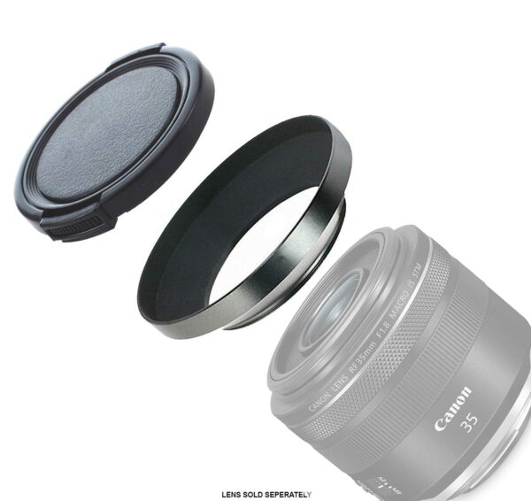 Lens Hood (Wide Angle Design) Compatible with Canon RF 35mm f/1.8 is Macro STM - Image 2