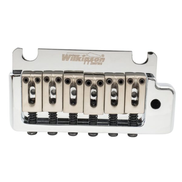 Wilkinson 52.5mm (2-1/16 inch) Full Block ST Guitar Tremolo Bridge Pop-In Arm 2-Point for - Image 3