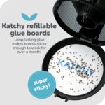 Katchy Original and Midnight Glue Board Refills (4 Pack) - Indoor Insect Trap Glue Board R - Image 2