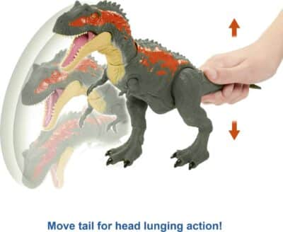 Mattel Jurassic World Massive Biters Albertosaurus Dinosaur Action Figure Toy, Posable Lar - Image 2