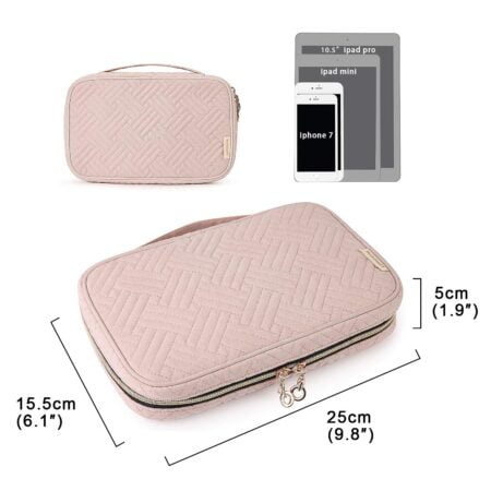 BAGSMART Jewelry Organizer Case Travel Jewelry Storage Bag for Necklace, Earrings, Rings, - Image 5