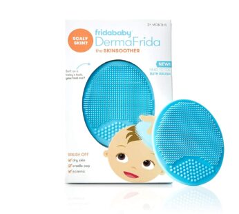 Frida Baby DermaFrida The SkinSoother Baby Bath Brush | Cradle Cap Brush for Babies, Baby