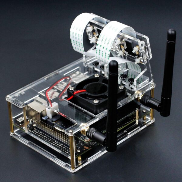 Yahboom Acrylic Case for NVIDIA Jetson Nano Compatible with 4GB (B01 & A02) & 2GB with Coo - Image 4