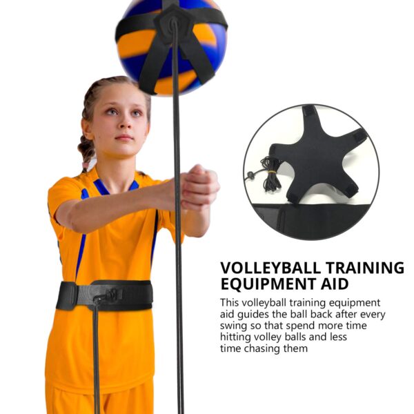 TOBWOLF Volleyball Training Equipment Aid, Elastic Self-Training Volleyball Resistance Ban - Image 3