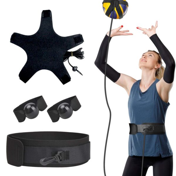 TOBWOLF Volleyball Training Equipment Aid, Elastic Self-Training Volleyball Resistance Ban