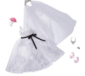 Barbie Fashion Pack: Bridal Outfit Doll with Wedding Dress, Veil, Shoes, Necklace, Bracele