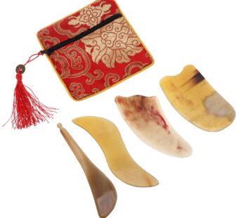 Artibetter 4pcs Gua Sha Scraping Board Ox Horn Gua Sha for Face Body Massage Random Color