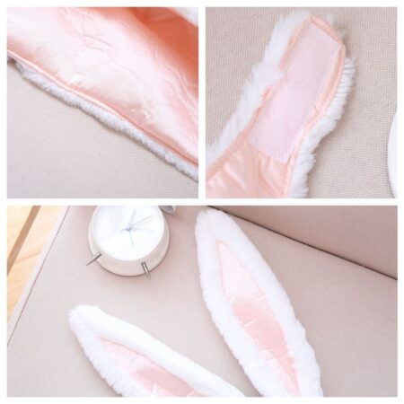 BOBILIKE Plush Fun Bunny Ears Hood Women Costume Hats Christmas Gift-Warm, Soft and Cozy, - Image 5