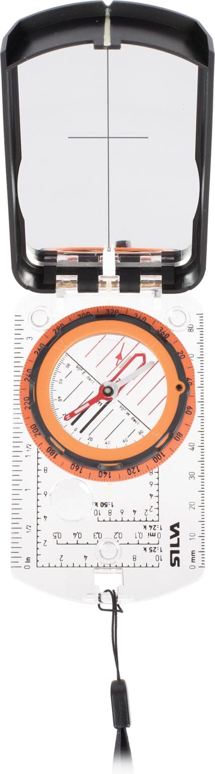 Silva Ranger 2.0 Advanced Compass with Mirror, Slope Card, and Distance Lanyard, Orange - Image 2