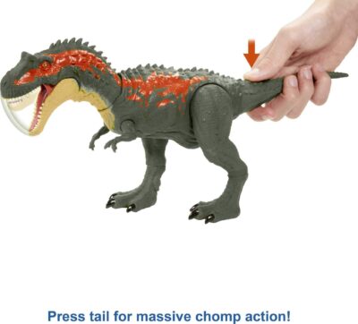 Mattel Jurassic World Massive Biters Albertosaurus Dinosaur Action Figure Toy, Posable Lar - Image 4