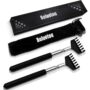2 Pack Portable Extendable Back Scratcher, Kuvvfe Stainless Steel Telescoping Back Scratch