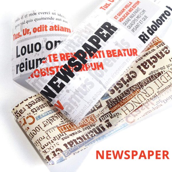 Lookathot 10Sheets Newspaper Words Letters Pattern Sky Stars Nail Art Stickers Symphony Fo - Image 2