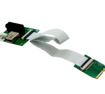 Sintech PCI-E Express X1/UB to M.2 A/E Key Adapter Card with FPC Cable