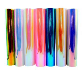 TECKWRAP Holographic Opal Craft Vinyl 12″ x 12″ 7 Sheets/Pack for Craft Cutters,Sign Plott
