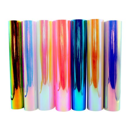 TECKWRAP Holographic Opal Craft Vinyl 12" x 12" 7 Sheets/Pack for Craft Cutters,Sign Plott