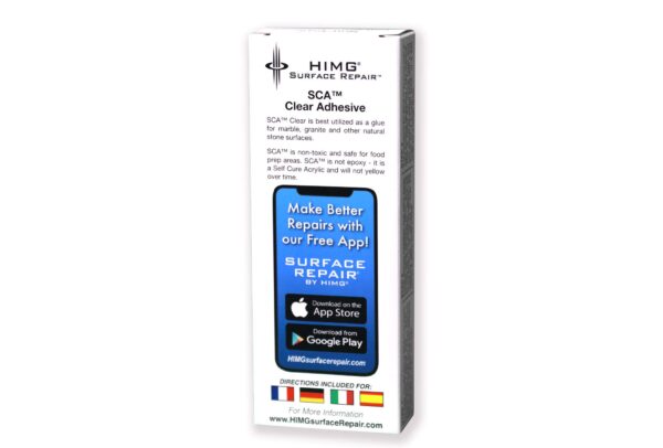 Adhesive - Clear 2 part Self Curing Acrylic (SCA) for Granite, Cultured Marble, stone, cer - Image 4