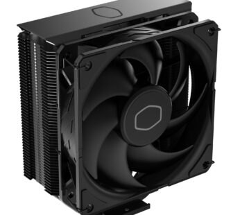 Cooler Master Hyper 212 Black CPU Air Cooler, SickleFlow 120 Edge Fan, Aluminum Top Cover,