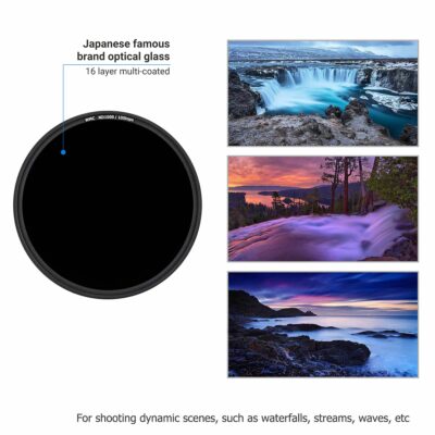 JJC 49mm ND Filter ND1000 Fixed 10-Stop Neutral Density Fader for Canon EOS R100 R50 R10 w - Image 3