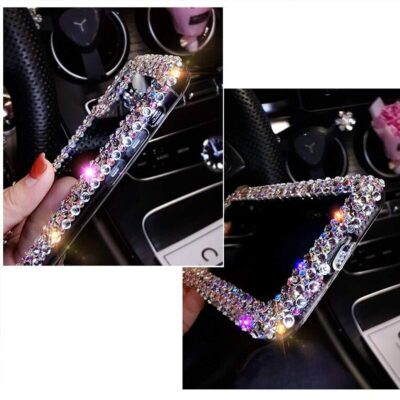 Bonitec Jesiya for iPhone 12 Pro Max Case 3D Glitter Sparkle Bling Case Luxury Shiny Cryst - Image 6