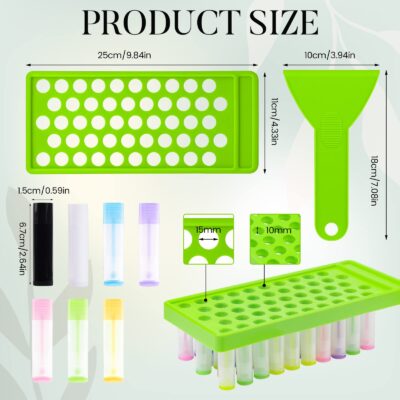 RONRONS Professional Lipsticks Filling Tray Kits, Including 1 Pieces Lip Balms Filling Tra - Image 3