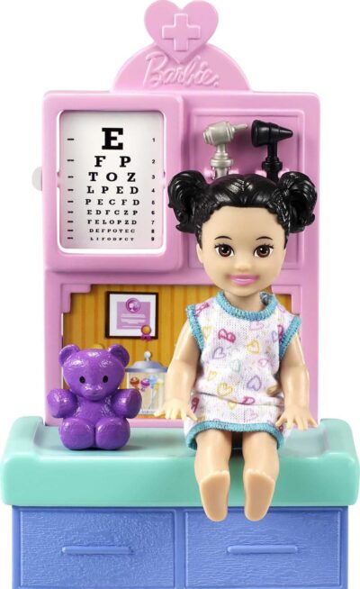 Barbie Careers Doll & Playset, Pediatrician Theme with Blonde Fashion Doll, 1 Patient Doll - Image 4