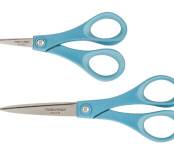 Fiskars Performance Titanium Scissors 7 Inch and 5 Inch Set, Color Received May Vary