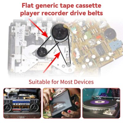 Recorder Rubber Belt - Cassette Recorder Repair Maintenance Mix Flat Cassette Tape Machine - Image 6